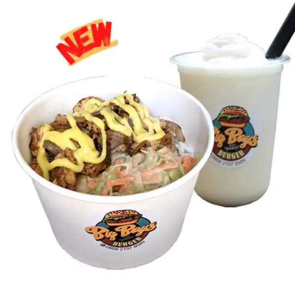 Paket Hemat Rice Bowl B | Big Boy's Burger