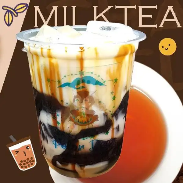 Brown Sugar GRASS JELLY MILK TEA | Polarbear Koffie & Boba, Garuda