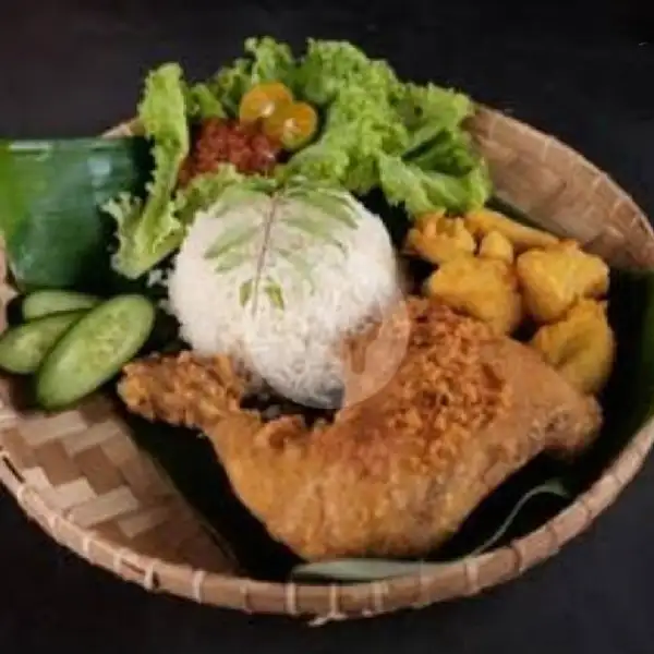 Ayam penyet+nasi | Iva food 