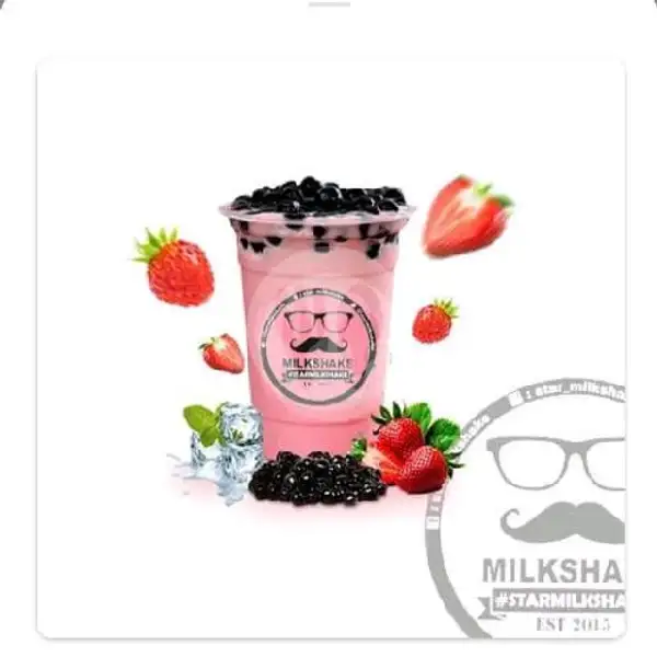 Strawberry Topping Bubble Keju | Star Milkshake, Tiban Koperasi