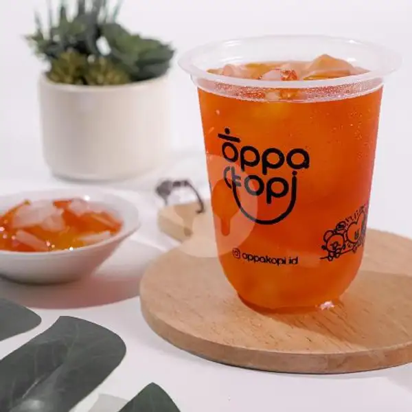 Iced Peach Tea | Oppa Kopi, Rungkut