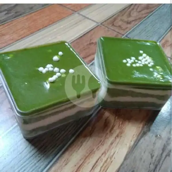 Green Tea Cheese Cake | Premium Salad Buah & Dessert Box, Kenangan