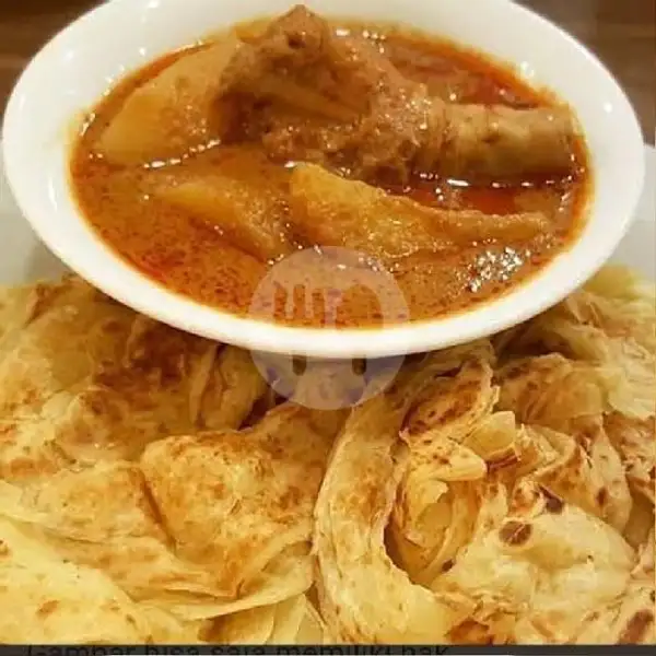 Roti Cane Kuah Kari+Daging | MIE ACEH BAMBI
