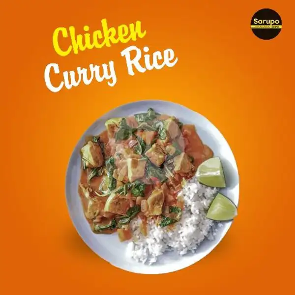 Chicken Curry Rice Sarupo (nasi Kari Ayam) | Sarupo Resto, Kampung Gedong