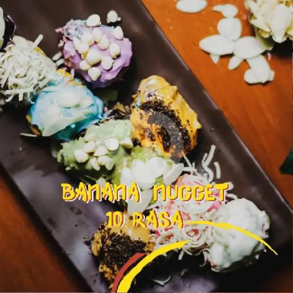 Banana Nugget Isi 10 Rasa Vanilla, Tiramisu, Mangga, Avocado, Strawberry TP Almond, Keju , Oreo | Banana Merapi, Padalarang