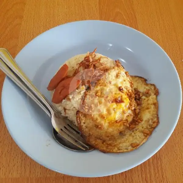 Nasi + Telur Dadar + Sosis Ayam | Hongta Karivan, Lubuk Baja