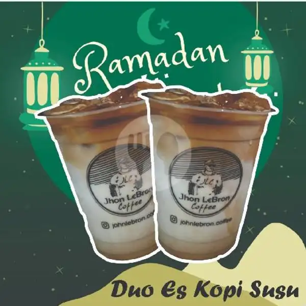 Duo Es Kopi Susu Kembar | John Lebron Coffee & Eatery, Bukit Tempayan