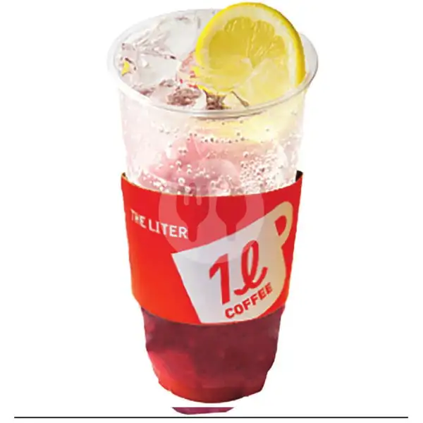 Strawberry Lemonade Ice (LITER Size 32 oz) | The Liter, Summarecon Bekasi