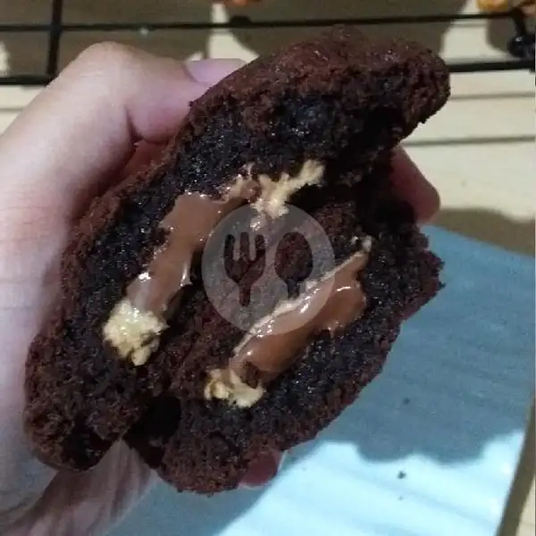 Soft Cookies Dark Chocolate Nutella Peanut Butter | Coklat Dessert, Cilentah Dalam 1