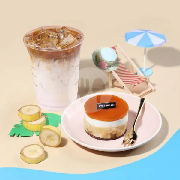 Banana Toffee Cake + Caramel Macchiato | Starbucks, Drive Thru Hayam Wuruk