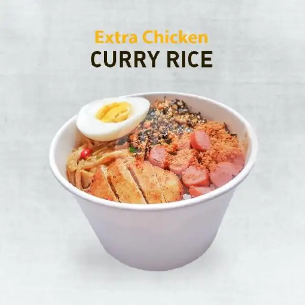 Extra Chicken  Curry Rice (Nasi Ayam kari full toping) | Sarupo Resto, Kampung Gedong