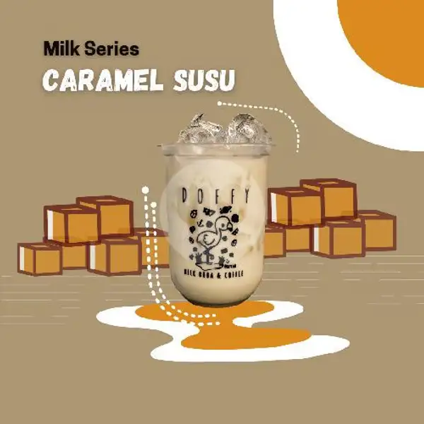 Susu Caramel (Regular) | Doffy (Milk Boba & Coffee) Di Samping Angkringan Mas Tumin M. Yamin Samarinda