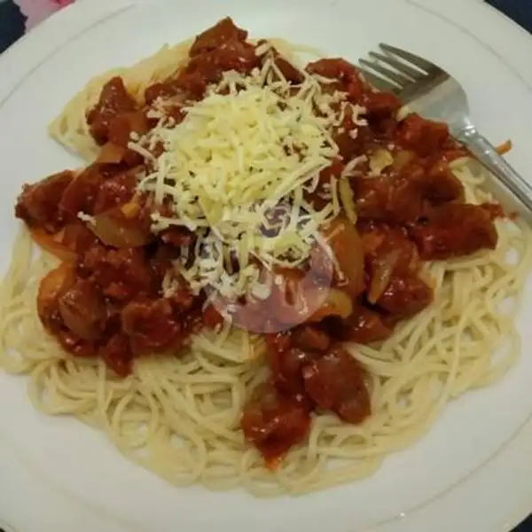 Spaghetti Bolognese Bakso Keju | Cafe Dede Hamizan, Kayu Manis Utara