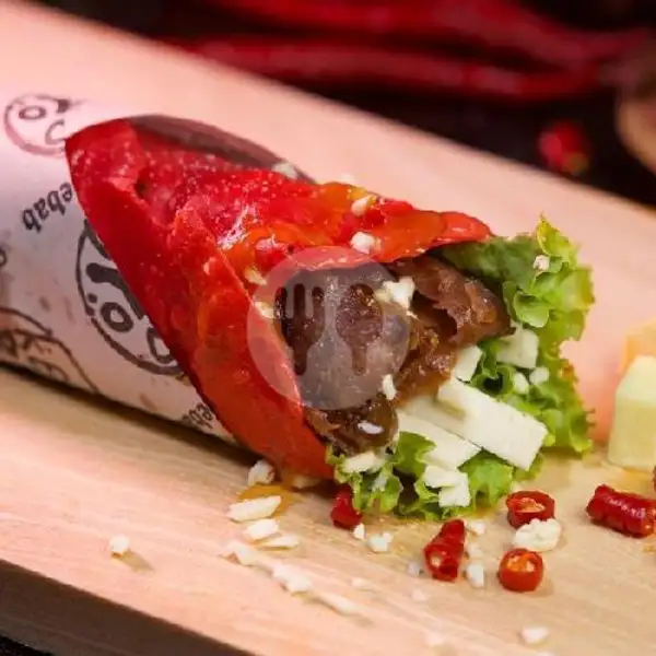 Red Kebab Sosis N Keju | Mozzarella Kebab dan Burger Natasya