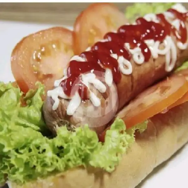 Hot Dog premium(sosis super jumbo) | Dapur Ayam & Roti Bakar Evelyn, Sawangan
