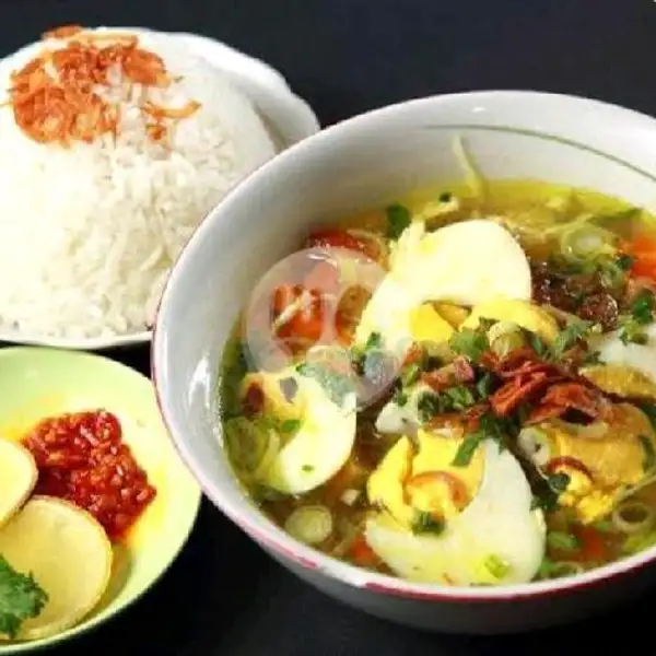 Soto Ayam + Nasi + Free Le Minerale | Menu Surabaya