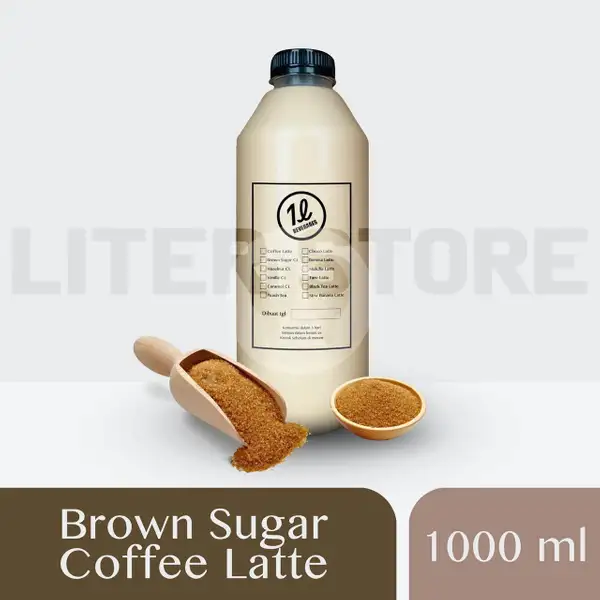 Brown Sugar Coffee Latte 1000ml | The Liter, Summarecon Bekasi