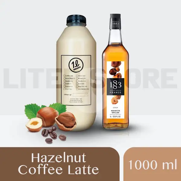 Hazelnut Coffee Latte 1000ml | The Liter, Summarecon Bekasi