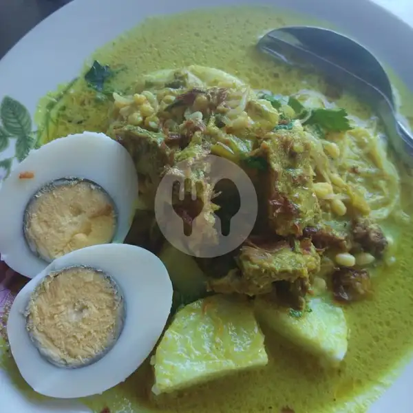 Lontong Laksa Daging + Telur | Lontong Sayur Sumatra Uda Asdi, Pakualaman