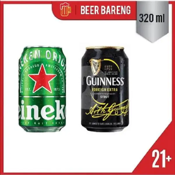 Beer Guinness Bareng Heineken 320ml | Beer Bareng, Kali Sekretaris