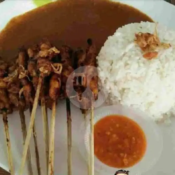 Sate Ayam+Nasi | Sate Ayam Dan Kambing Cak Roni, Karet Pasar Baru Timur