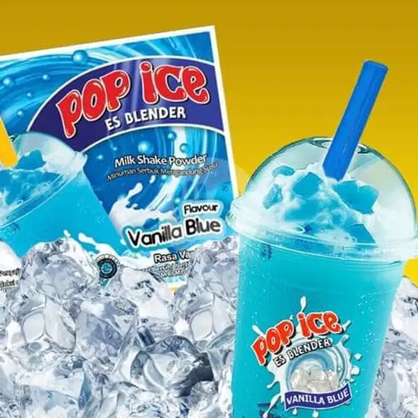 Pop Ice Vanilla Blue | Jus Buah Dan Tempura 29, Silikat