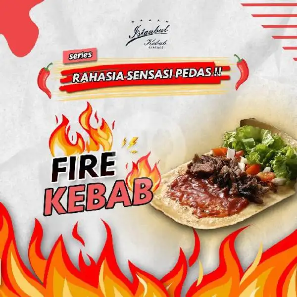 Fire Kebab Sapi Wagyu Sedang (M) | Istanbul Kebab Turki, Karawaci