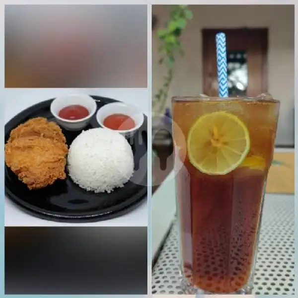 Nasi Ayam Crispy Saos Free Nestea Lemon Tea | Ayam Geprek Arjuna 2, Lidah Wetan