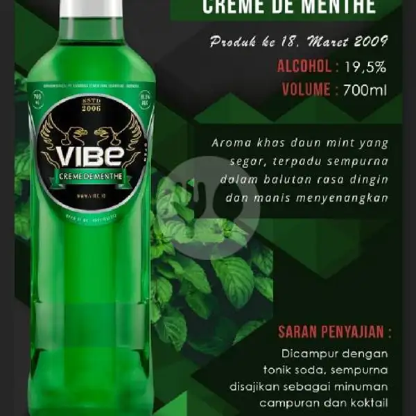 Vibe Creme De Menthe 700 Ml+ Free Schweppes Tonic N Kacang Kulit Garuda | Arnes Beer Snack Anggur & Soju