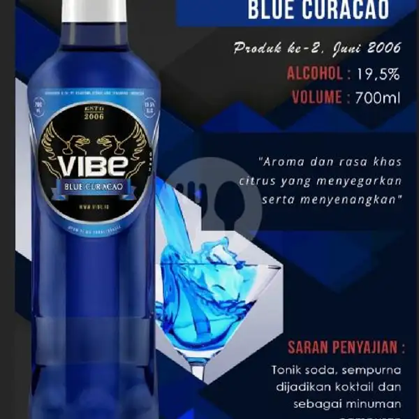 Vibe Blue Curacao 700 Ml + Free Schweppes Tonic N Kacang Kulit Garuda | Arnes Beer Snack Anggur & Soju