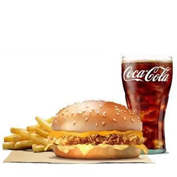 Paket Mozzarella Chicken Medium | Burger King, Batam Center