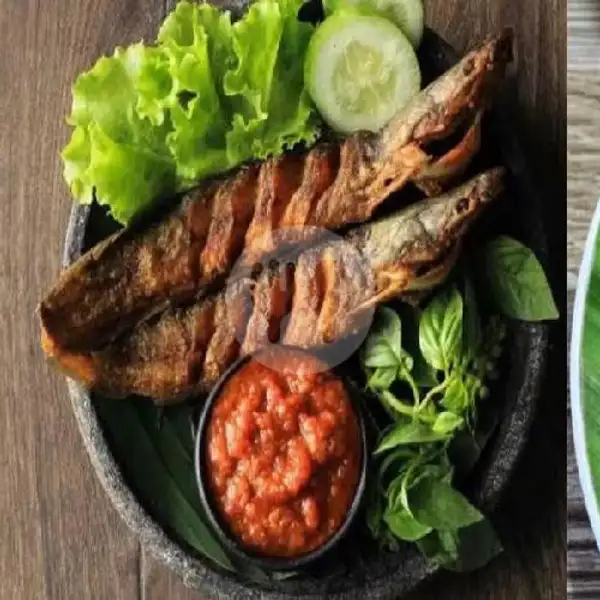Ikan Lele Goreng + Nasi + Tempe Goreng | Pecel Lele Dan Ayam Bakar Bumbu Kacang Purple House Cafe, Senen