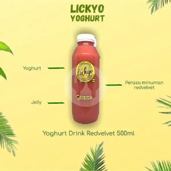 Yoghurt Drink Red Velvet 500ML | LickYo Creamy Yoghurt, Reog