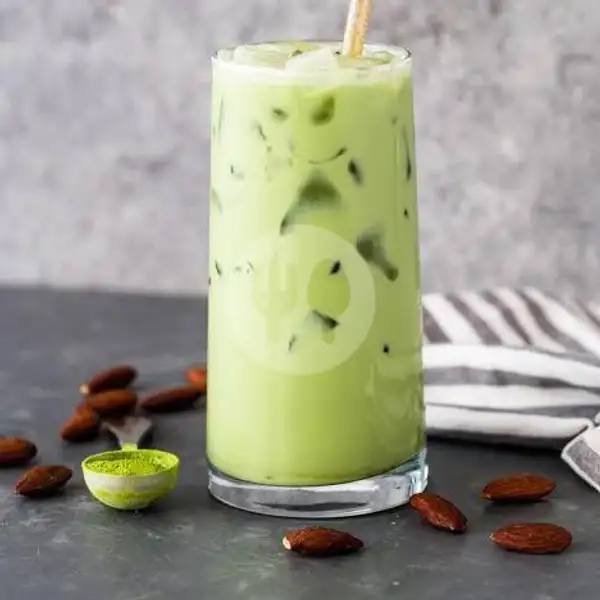 Ice Green tea | Ayam Geprek & Paru Rica Mom's,Palm Raja