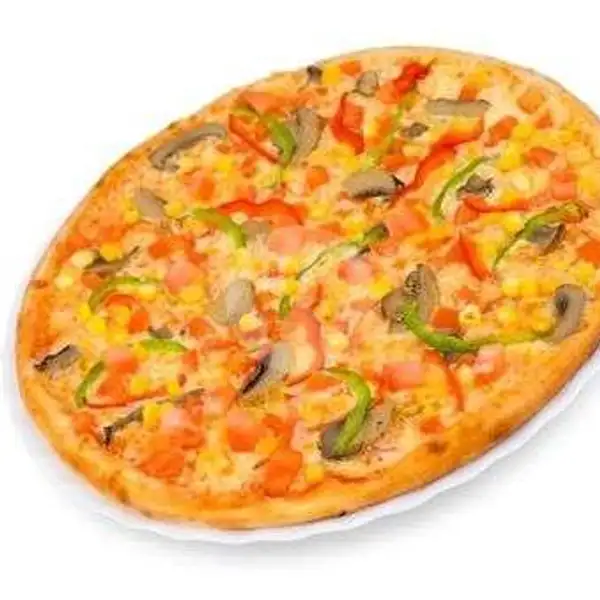 Pizza Besar  Daging Ayam Sosis Keju Parut | Raja Kebab Pizza & Burger, Pasopati