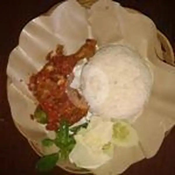 Ayam Geprek + Nasi Level 2 (Cabai 6-10) | Warung Ibu Sri Bebek Goreng Khas Surabaya, Nusa Kambangan