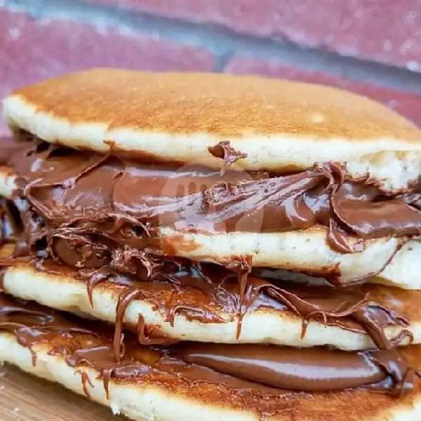 Pancake Selai Coklat Choco Crunch Keju Susu Ceres | JAJANAN ROTI ISI, BAHAGIA.