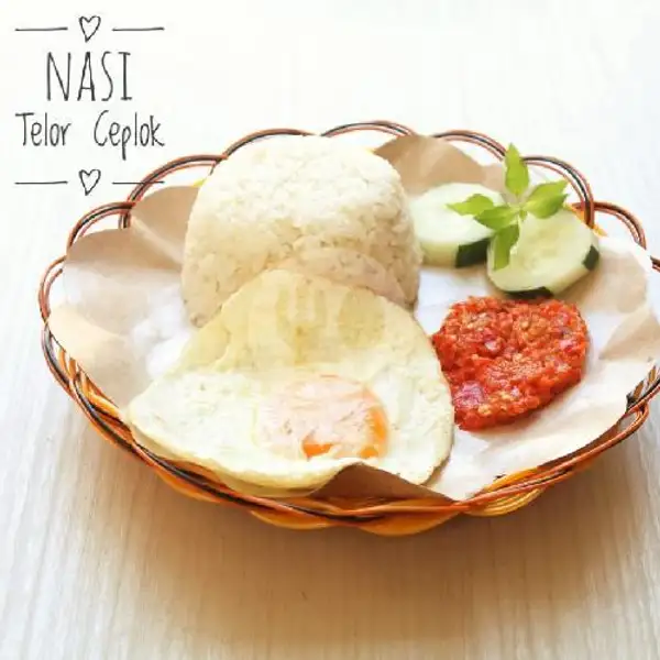 Nasi Telur Ceplok | Resto Mau? (Ayam Geprek, Indomie, Paru, Pisang Keju), Gubeng