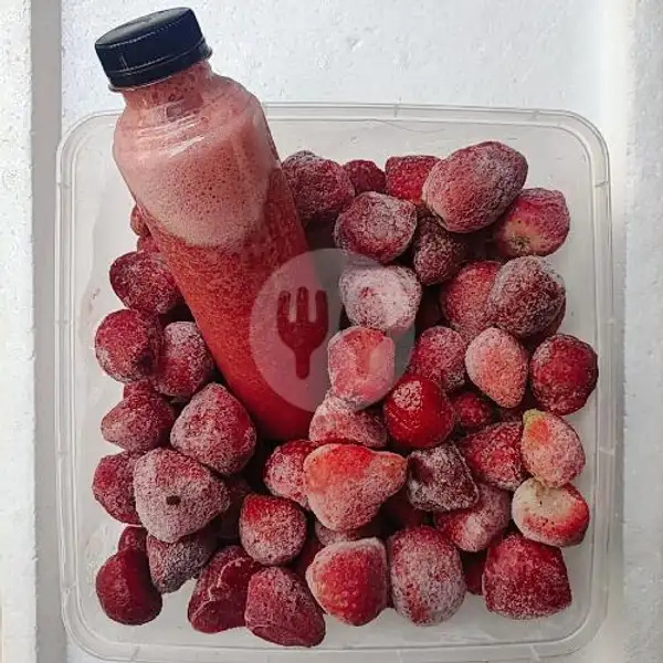 1 Botol 250ml Juice Strawberry | Cireng Juara, Pamekaran