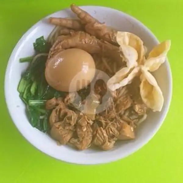 Mie Ayam Telor+Ceker | Mie Ayam Bakso Solo Pak Gondrong, Denpasar