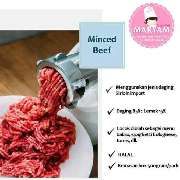 Daging Giling 500gr (kemasan box) HALAL | Maryam Frozen Food, Sidotopo Wetan Mulia