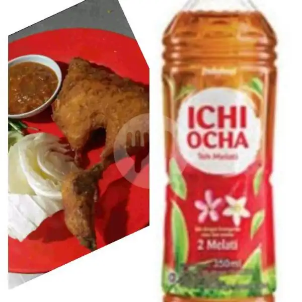 Ayam Goreng+Nasi+ICHI OCHA | Sari Lamongan Pecel Lele, Pondok Gede
