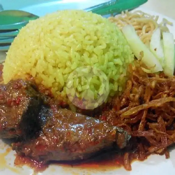 Nasi Kuning Ayam + Ikan Tuna | Dapoer Marin Lombok Belimbing, Pasar Segar