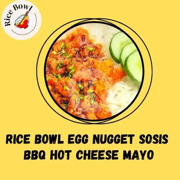 Rice Bowl Egg Nugget Sosis BBQ Hot Cheese Mayo | Mie Pendekar Reborn, Ruko Kalidonan