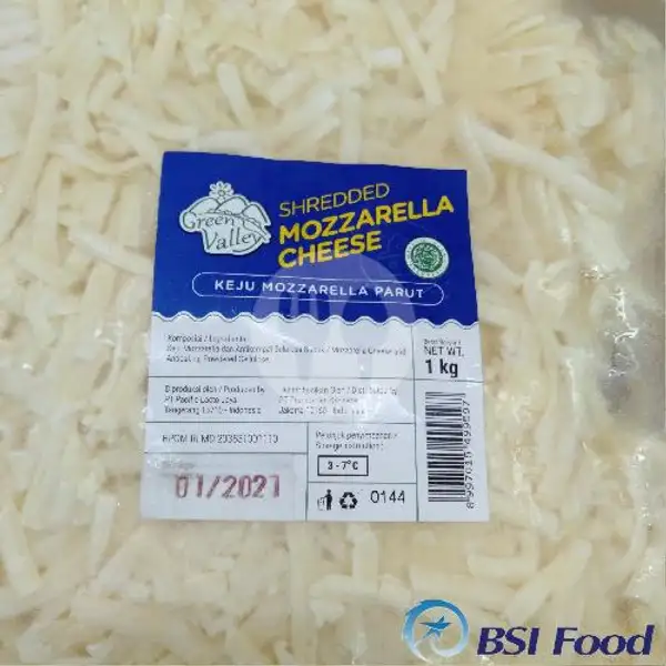 Shredded Mozzarella Chesse 1kg | BSI Food, Denpasar