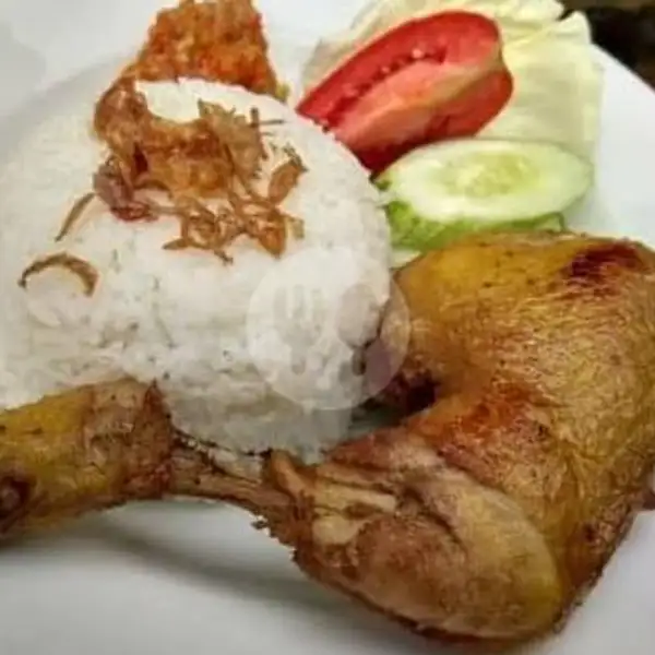 Ayam Goreng + Nasi | Indo Kuliner 038 Lalapan Ayam Bakar