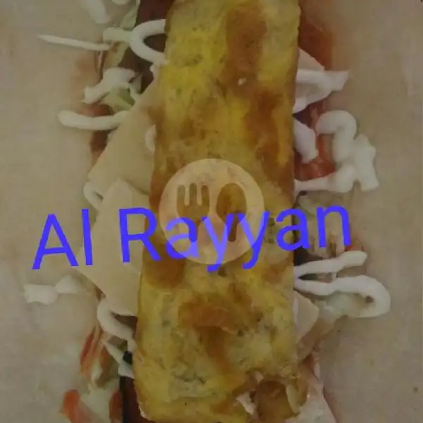 Kebab Egg Plus Cheese Sedang | Black Burger Dan Kebab Al Rayyan, Bulak