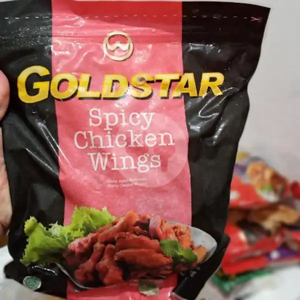 Gold Star Chicken Spicy Wing | Frozen & Camilan Laris Manis