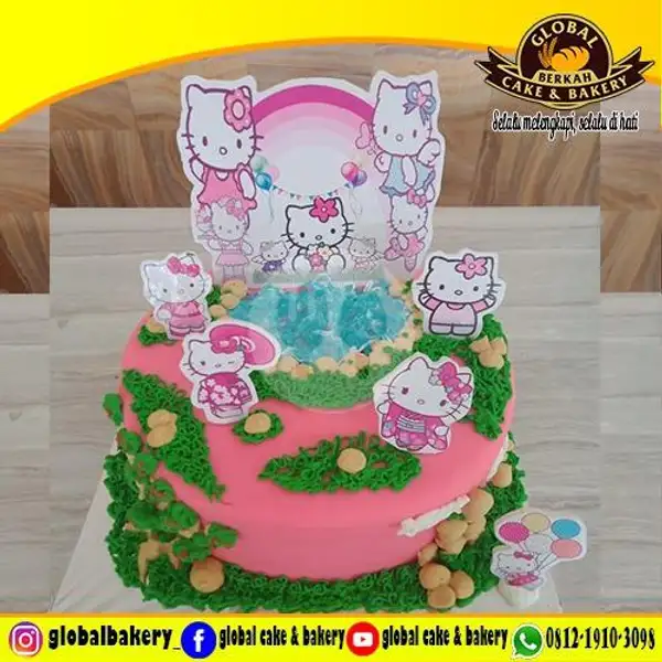 Black Forest Topper Hello Kitty  (BF T 73) UK 18x18 | Global Cake & Bakery,  Jagakarsa