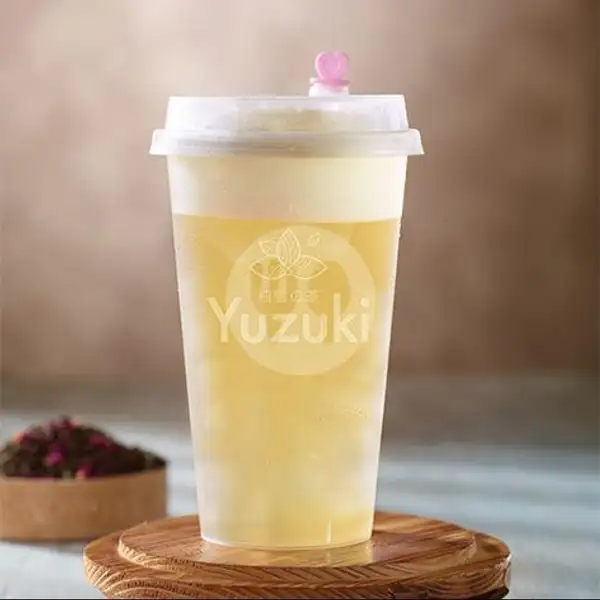 Cheese Green Tea 500ml | Yuzuki Tea & Bakery Majapahit - Cheese Tea, Fruit Tea, Bubble Milk Tea and Bread